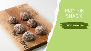Protein chokladbollar med choklad – perfekt som mellanmål