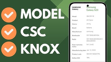 Checking the Model Number, CSC Region Code, & KNOX Warranty of Samsung Galaxy Devices