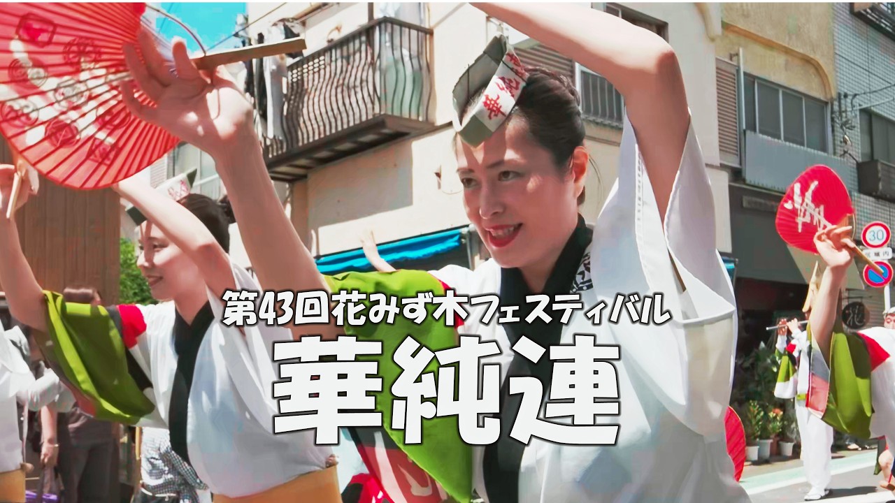 楽しい阿波踊り「華純連」二子玉川商店街で流し踊り Awa Odori - 第43 