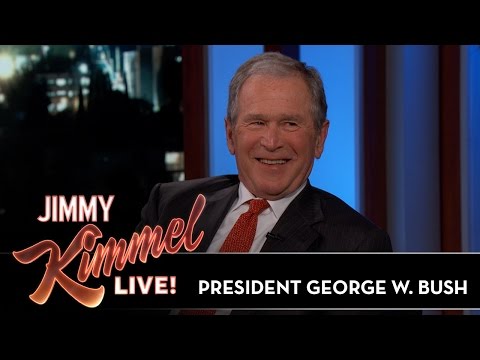 Jimmy Kimmel Asks President George W. Bush to Reveal Government Secrets