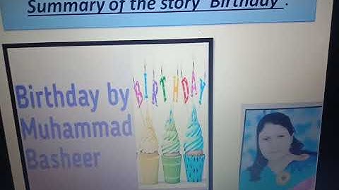 Video Lect. Pt-2 on Summary  & Characters story 