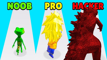 🤢 NOOB vs 😎 PRO vs 😈 HACKER - Kaiju Run | Download Play Store APK