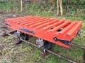 Homemade Flat-Bed Wagon With Wooden Bearings (for the narrow gauge railway).