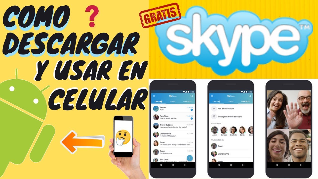 Skype Como Descargar Y Usar En Celular Android Paso A Paso Mayo 2020 Youtube