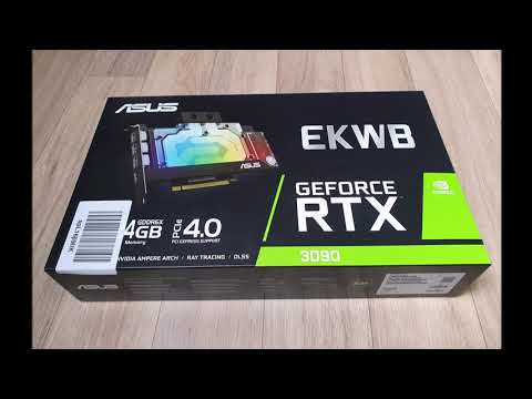 Unboxing my ASUS EKWB GeForce RTX 3090, With Pre-Installed Water Blocks