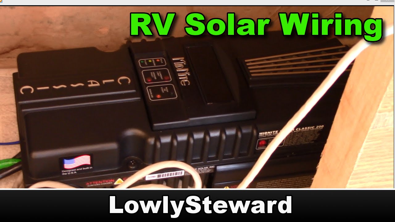 RV Solar Inverter Charge Controller Battery Bank Installed YouTube