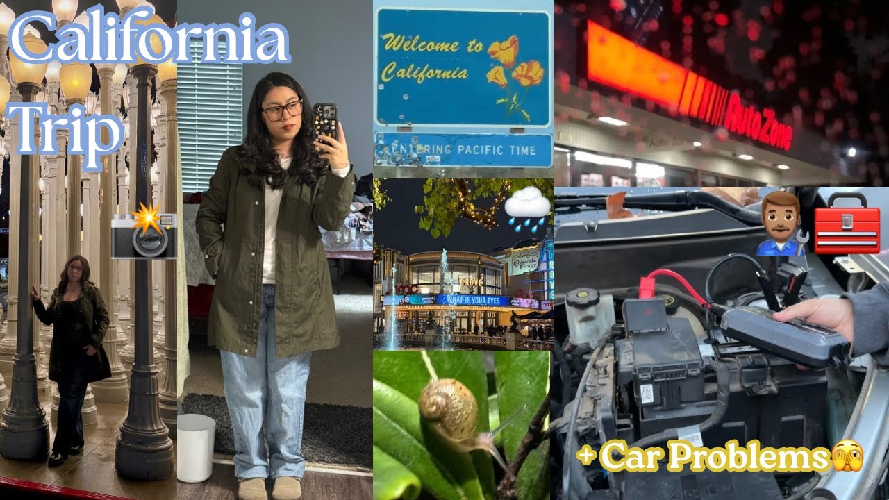 California Trip🧳 | Fits, Flicks & Car problems🫣🔧