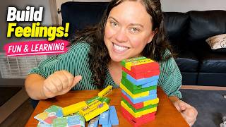 Teacher and mom on this feelings tower game for kids screenshot 2