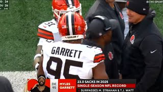 Myles Garrett Breaks Single-Season Sack Record Nfl Week 18 Highlights