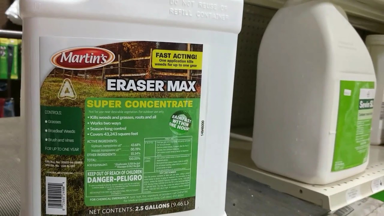 Eraser max herbicide youtube