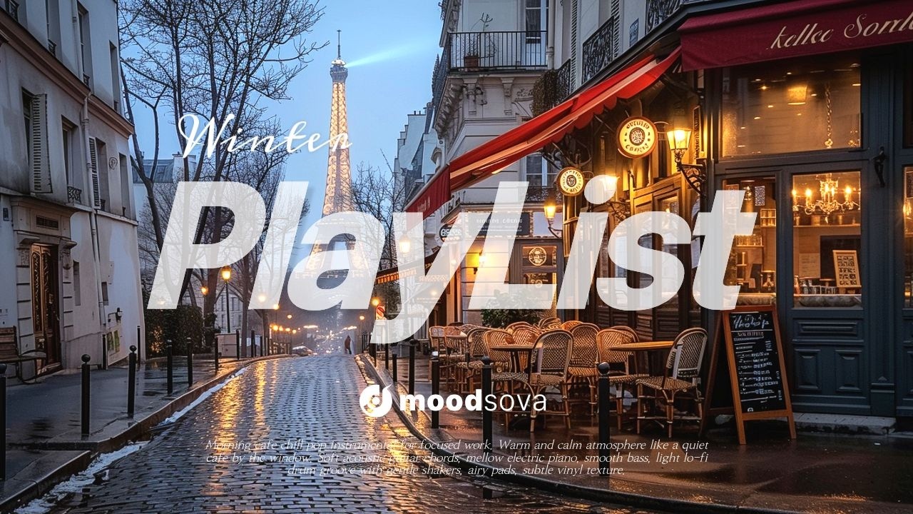 [playlist] Зимняя музыка для кафе | Спокойный исцеляющий плейлист для концентрации