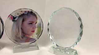 Personalized Round Shape Crystal Glass Photo Frame screenshot 5