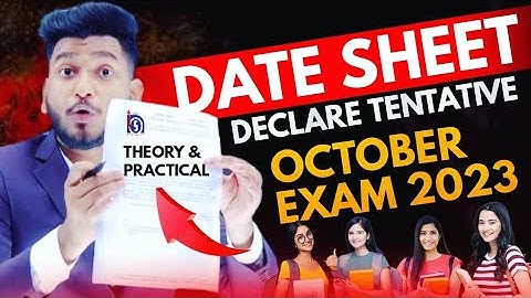 Nios Big Updates October 2023 Date Sheet Declare Tentative Theory & Practical Exam | TMA | Pass 100%