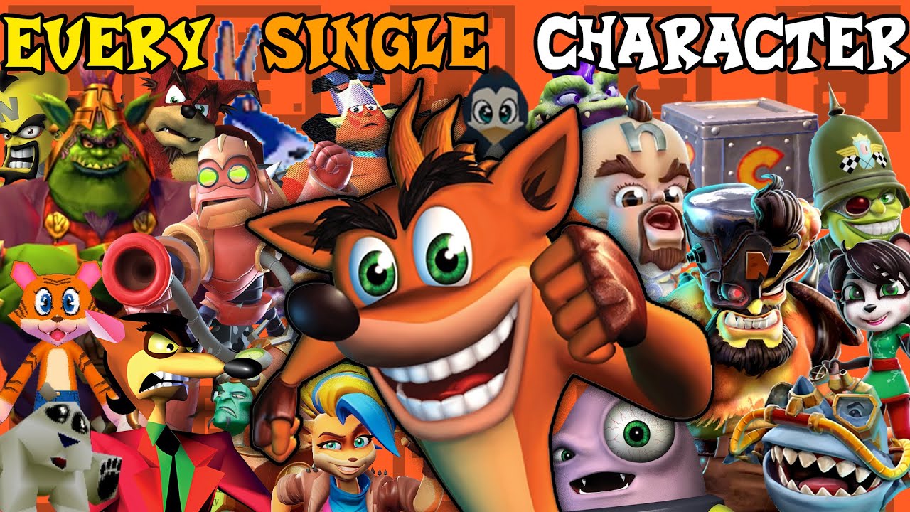 Every Single Playable Crash Bandicoot Spinoff Character
