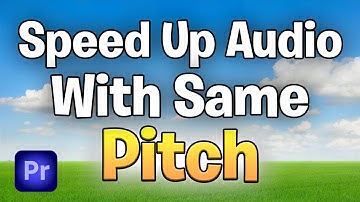 How To Speed Up Audio WITHOUT Changing Pitch In Premiere Pro