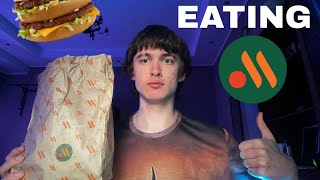 Asmr eating Vkusno i tochka (Russian McDonald’s) [No talking]