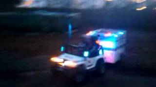 Power Wheels Police Jeep Trailer Test