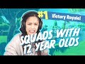 Playing with random 12 year olds XD - Valkyrae Fortnite