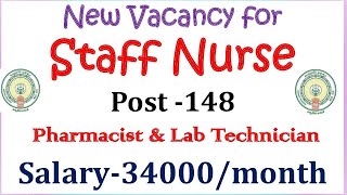 New Staff Nurse, Pharmacist & Lab technician Vacancy || Salary 34000/month || Medical & Nurses Hub