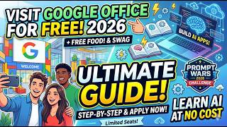 Visit Google Office for FREE + Learn AI App Building at No Cost | Prompt Wars Challenge