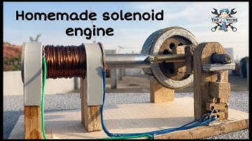 Homemade solenoid engine