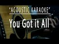 You got it all - The Jets (Acoustic karaoke)