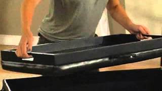 Hartley Coffee Table Storage Ottoman with Tray Side Ottomans & Side Pocket - Product Review Video
