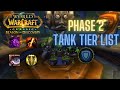 Phase 2 tier list tanks  wow season of discovery