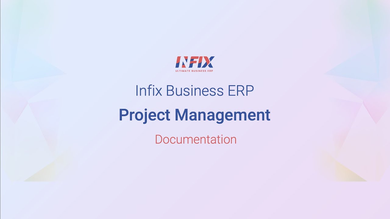 Infix Business ERP - Project management