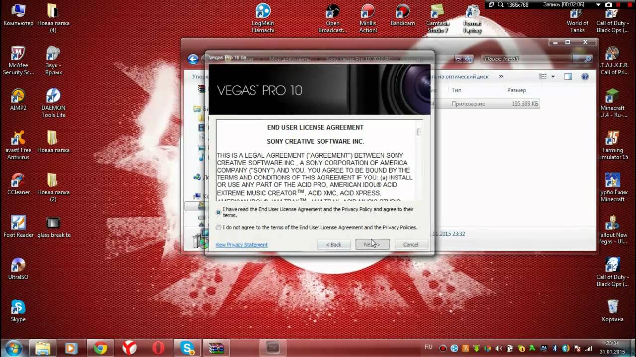Скачать sony vegas 10 rus 32 bit