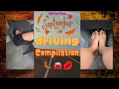 September Pedal Pumping Compilation! 🦶🏾👠🚘 #giantess #pedalpumping