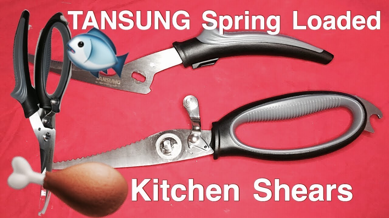 TANSUNG Spring Loaded Kitchen Shears Review (Saturday Savings ) 
