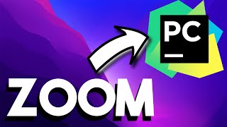 How to zoom in PyCharm