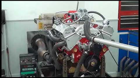 SBC 501HP 383 STROKER ENGINE DYNO RUN FOR ANVILL MANN BY WHITE PERFORMANCE AND MACHINE