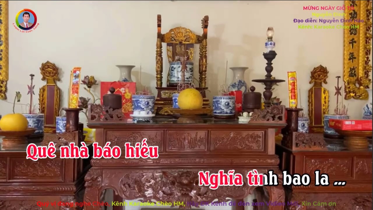 Karaoke Chèo - Mừng Ngày Giỗ Tổ Họ Nguyễn Đình - Hát Đào Liễu