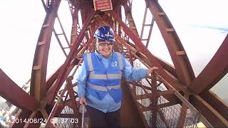 Forth Rail Abseil - Karen's eye view