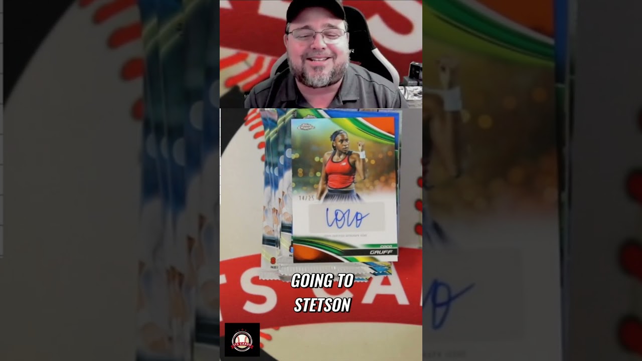 HUGE Coco Gauff Card Pull! Tennis Pack Opening Surprise! #shorts