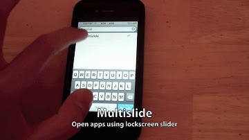 Multislide - Open apps using lockscreen slider!