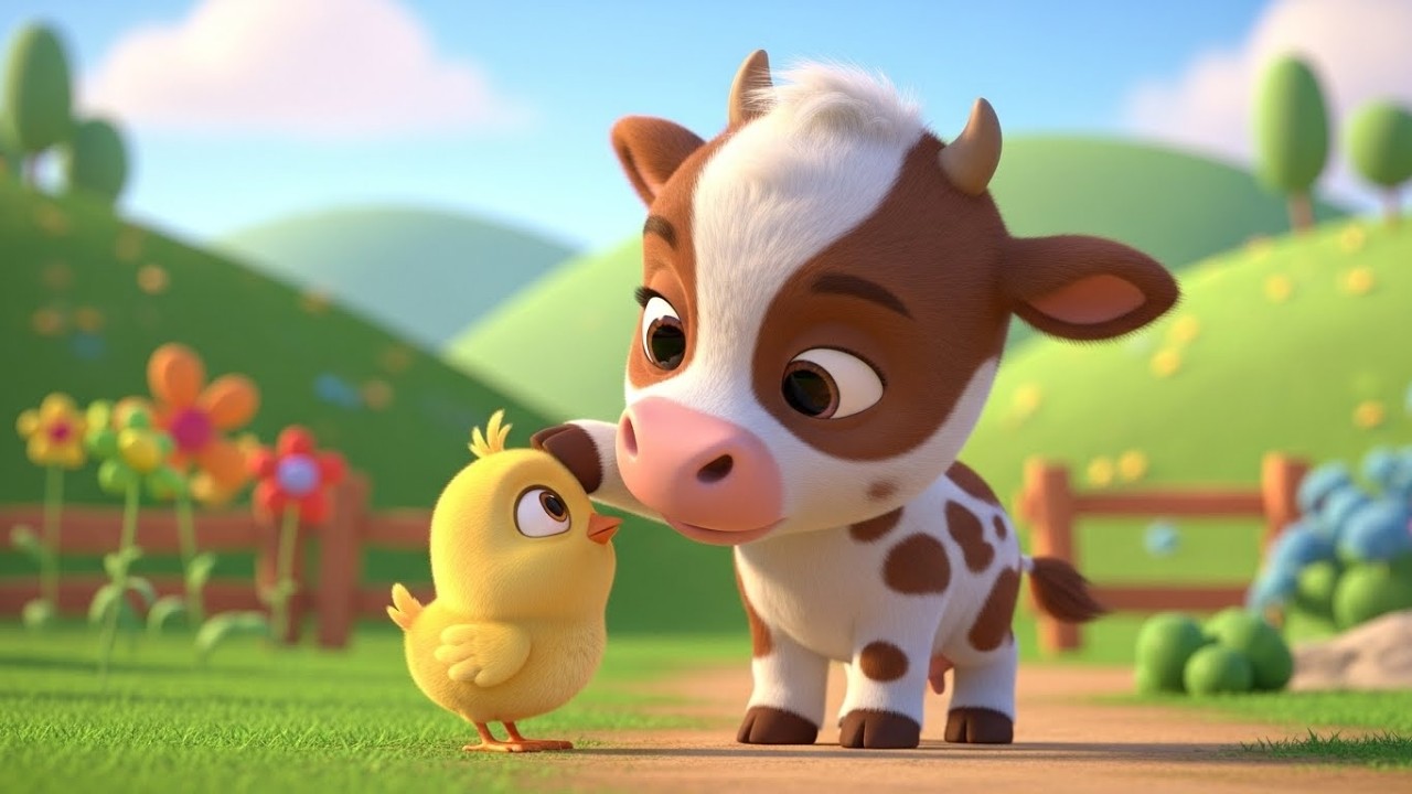 Baby Cow Say Moo Moo Moo 🐮🎵 | Farm Animal Song for Toddlers | Sing Along