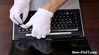 How to replace keyboard on Fujitsu Siemens Amilo Pi 2530, 2540 laptop
