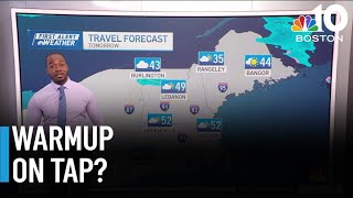 Boston forecast calls for a warmup this week