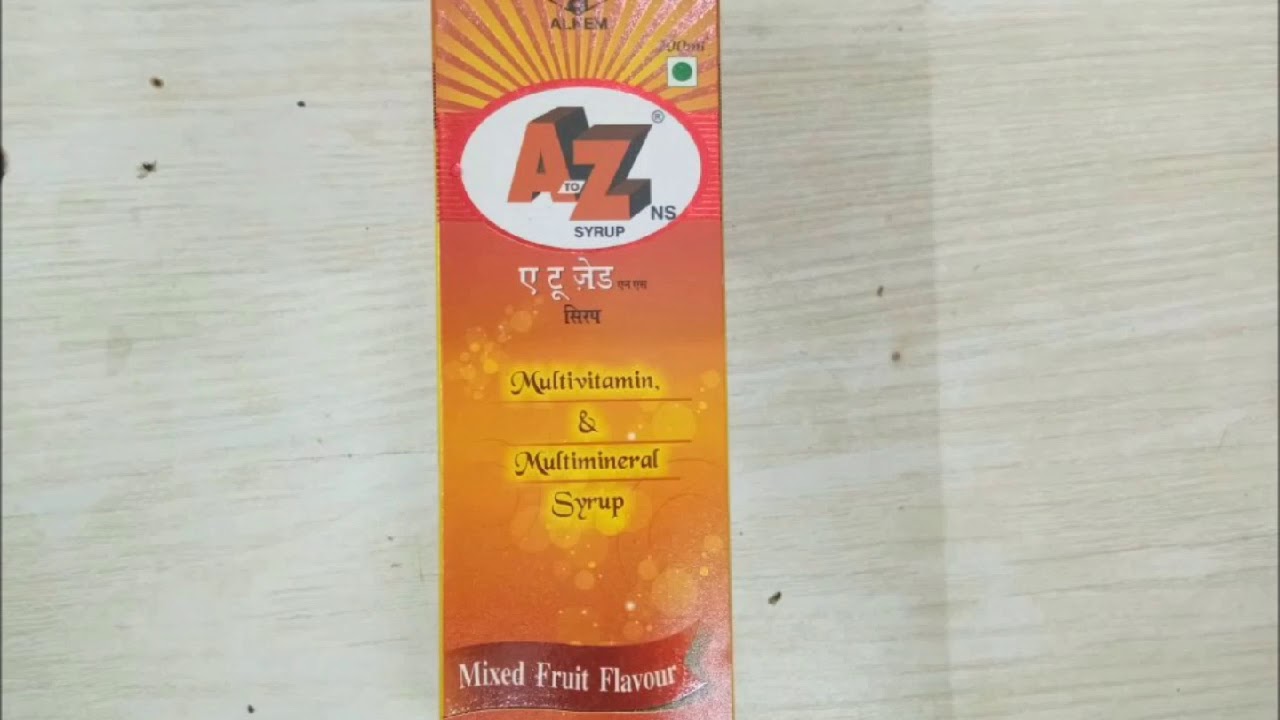 A to Z syrup review multivitamins & multi mineral syrup YouTube