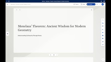 Advanced Trigonometry and Geometry: Menelaus