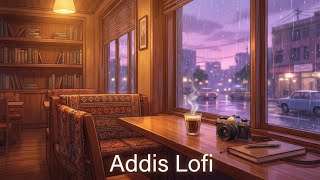 Addis Lofi warm coffee & soft rain ☕ cozy lofi hip hop beats to study / relax / sleep screenshot 1