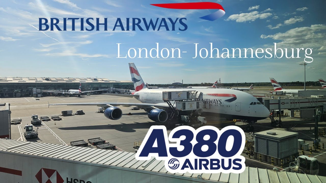 TRIP REPORT:BRITISH AIRWAYS A380 ECONOMY| LONDON-JOHANNESBURG (LHR-JNB)#britishairways #a380 #travel