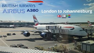 TRIP REPORT:BRITISH AIRWAYS A380 ECONOMY| LONDON-JOHANNESBURG (LHR-JNB)#britishairways #a380 #travel