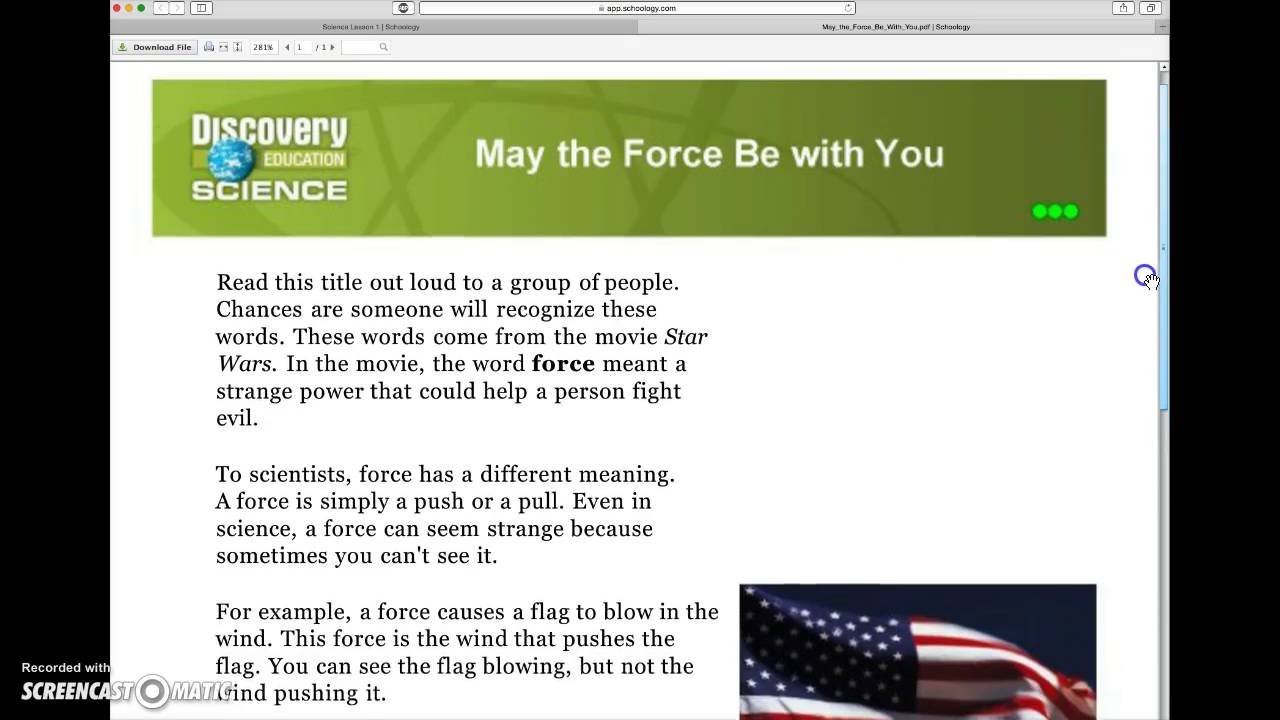 Schoology Viewing Attachments - YouTube