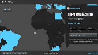 Nike Manufacturing Map