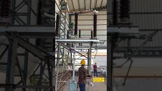 132 KV Isolator with Earth Switch.