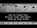 How To Get Bitcoin Cash From Bitcoin Core Wallet